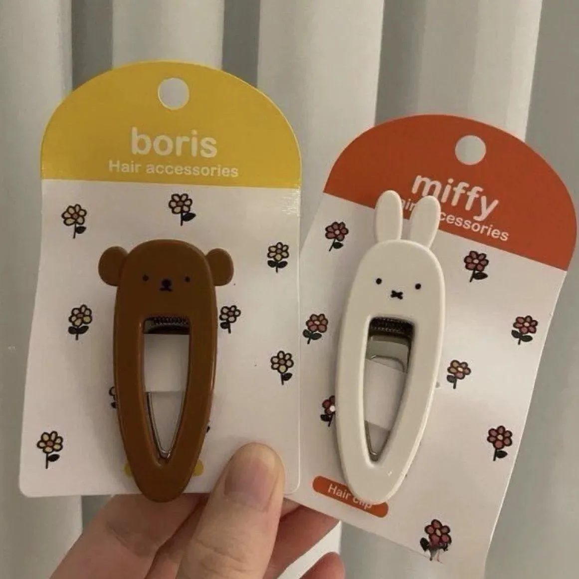 Embroidery Reddit - Miffy Rabbit Hair Clip Sweet and