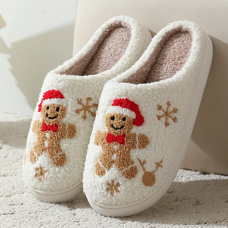 Christmas Women Slippers Cute  - đánh giá và giá Embroidery Garments