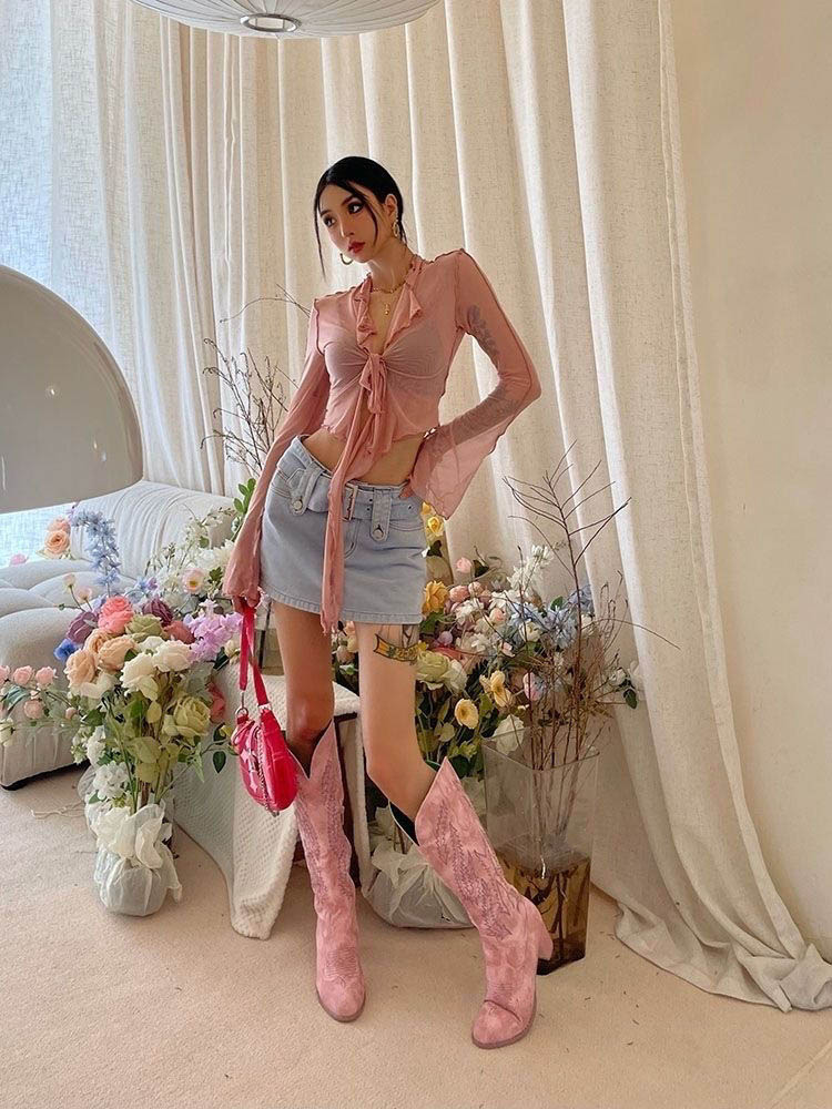 Long Flare Sleeve Blouses for  - đánh giá và giá Embroidery Online