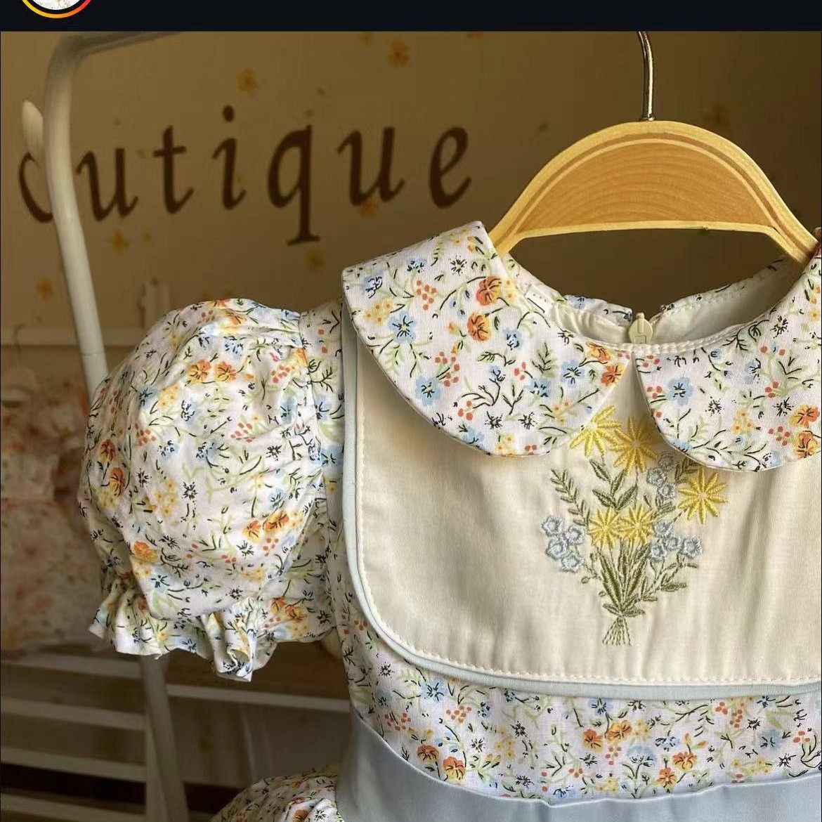 0-12Y Baby Girl Summer Flower  - đánh giá và giá Embroidery Yellow Dress