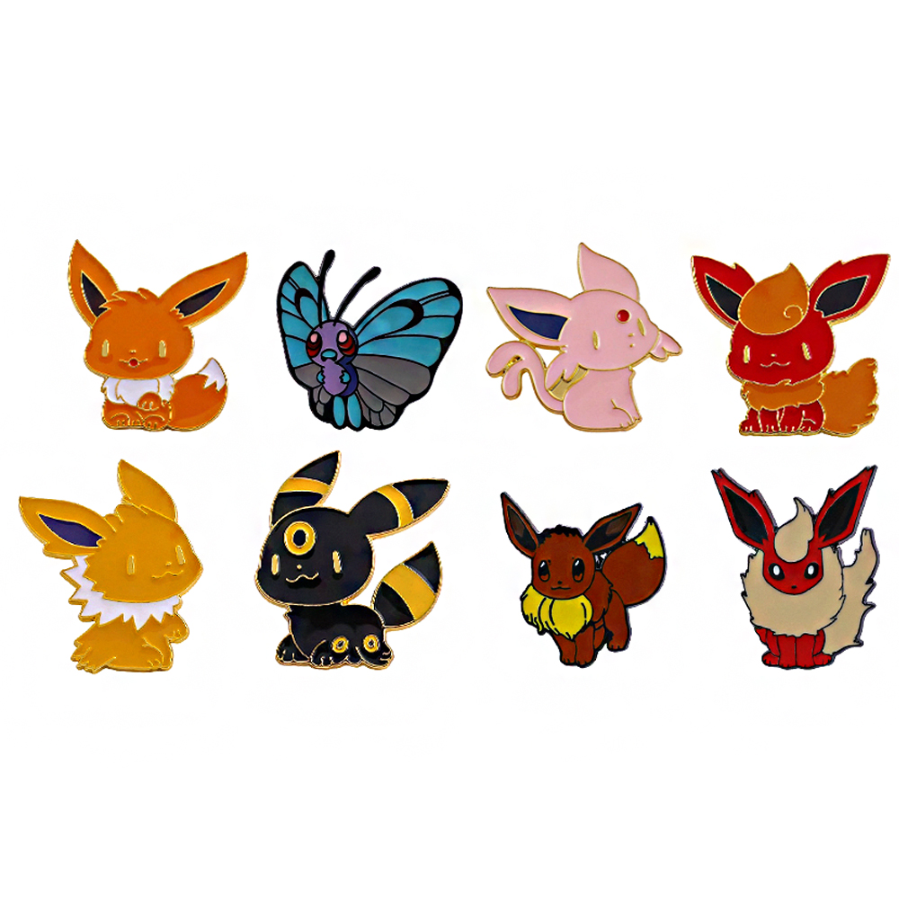 8pc Eevee Enamel Pins Set, Cut - đánh giá và giá Embroidery Reddit