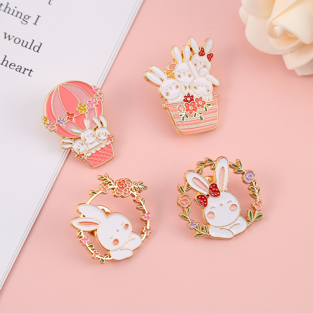1PC Cute Bunny Metal Brooch Pi - đánh giá và giá Embroidery Bali