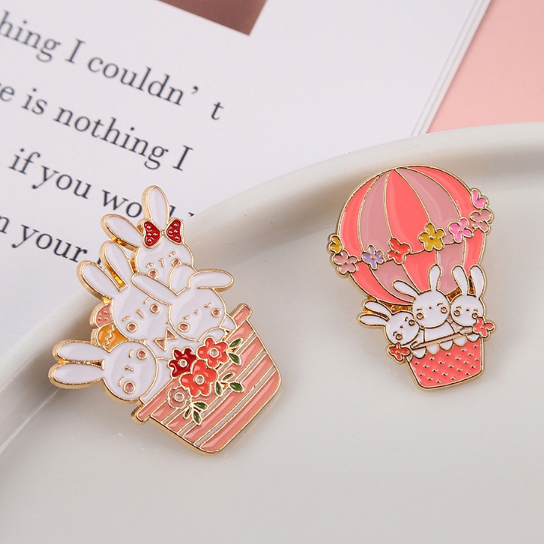 1PC Cute Bunny Metal Brooch Pi - đánh giá và giá Embroidery Bali